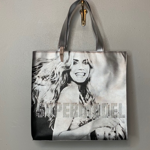 large silver tote bags
